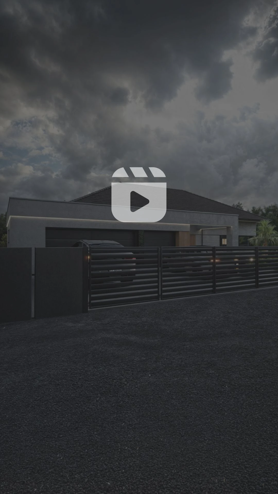 Wizualizacja 3D domu jednorodzinnego — Dąbrowa Górnicza, projekt Maciej Potrzeba