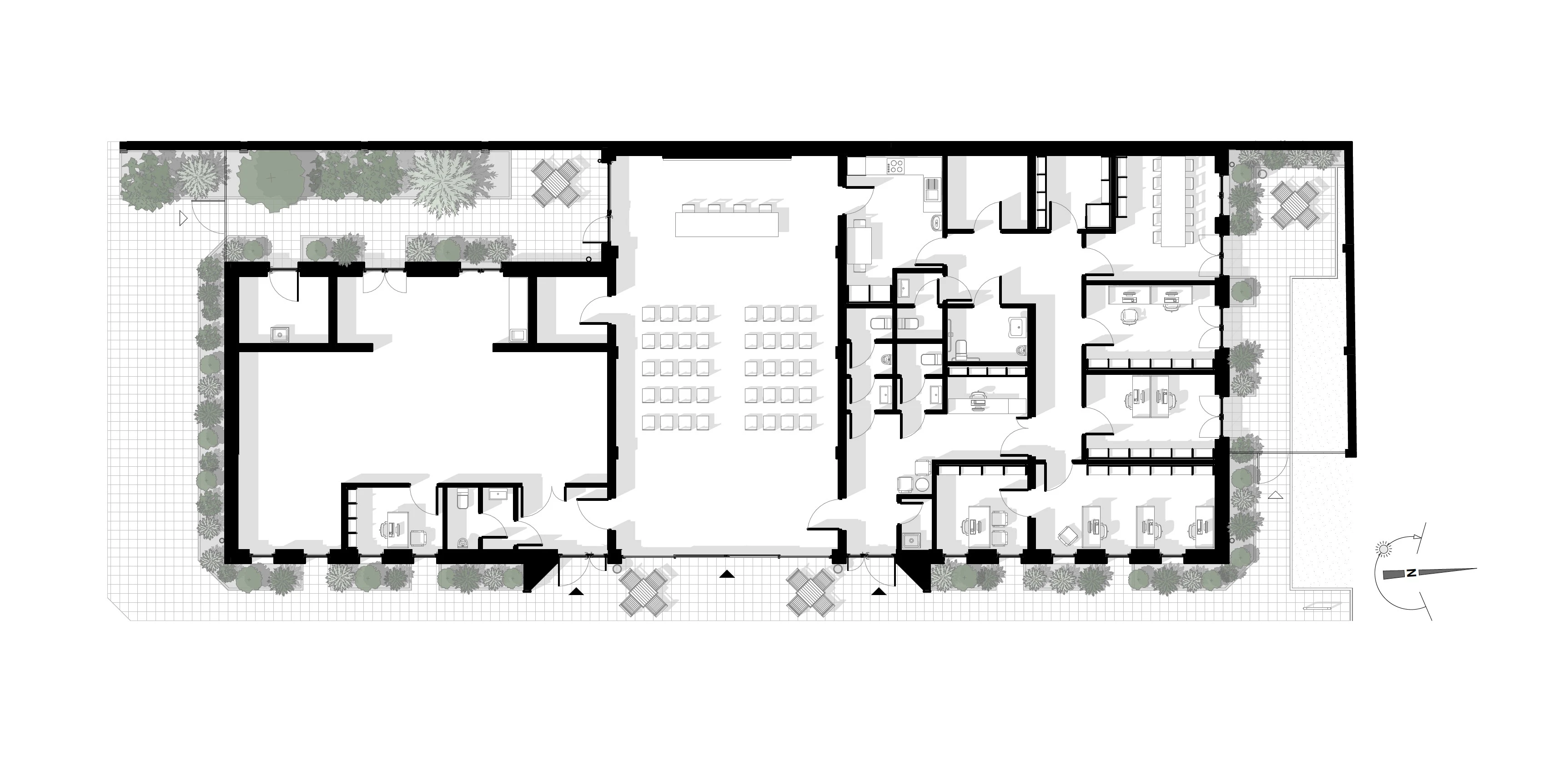 Rysunek techniczny z projektu architektonicznego