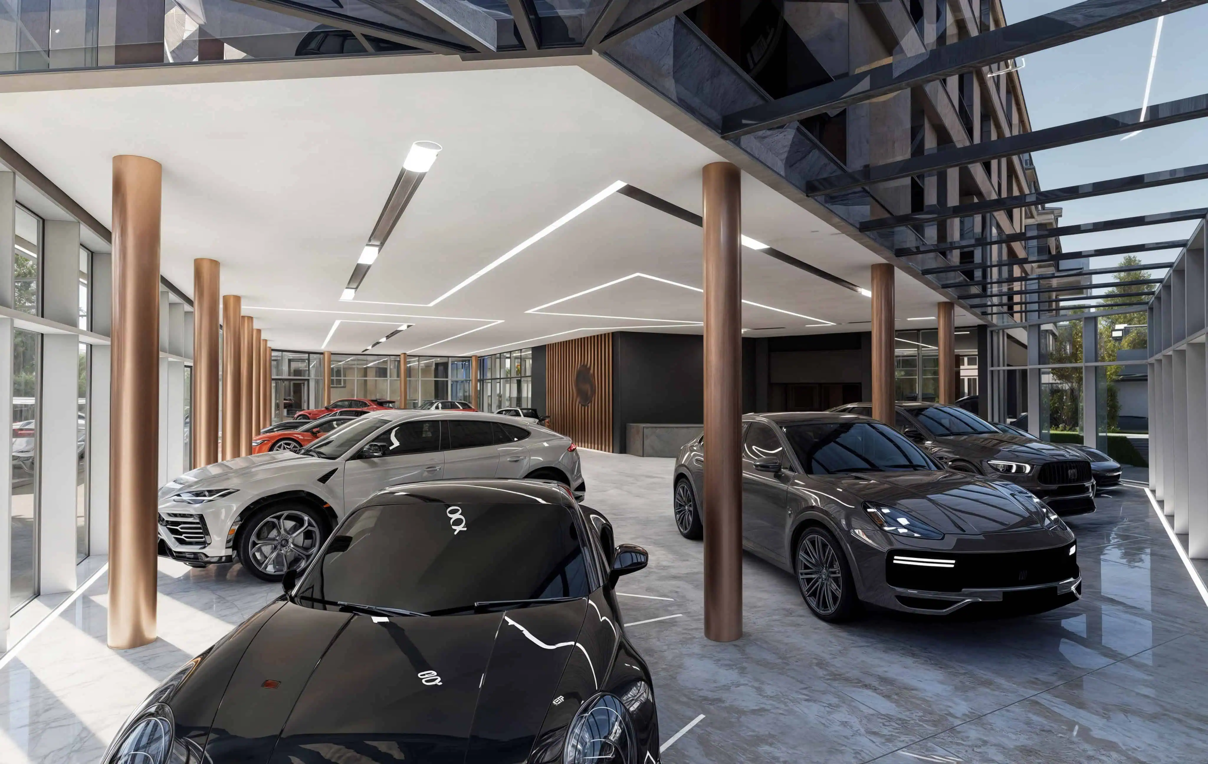 Cars Showroom — luksusowy salon z mieszkaniami
