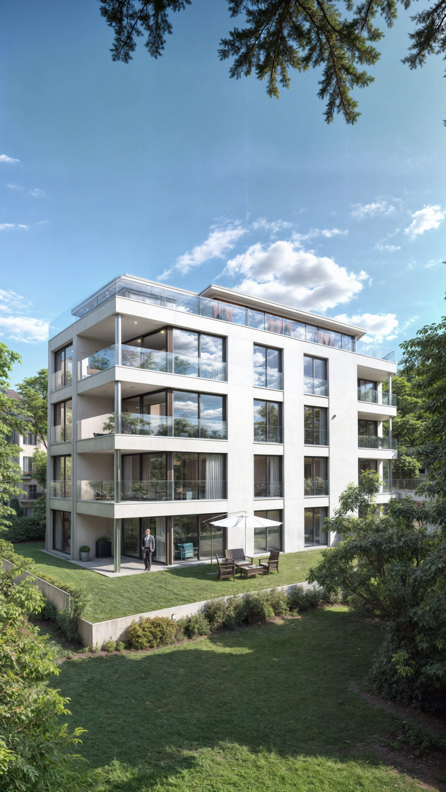 Wizualizacja 3D - Budynek wielorodzinny Baden-Baden, Niemcy