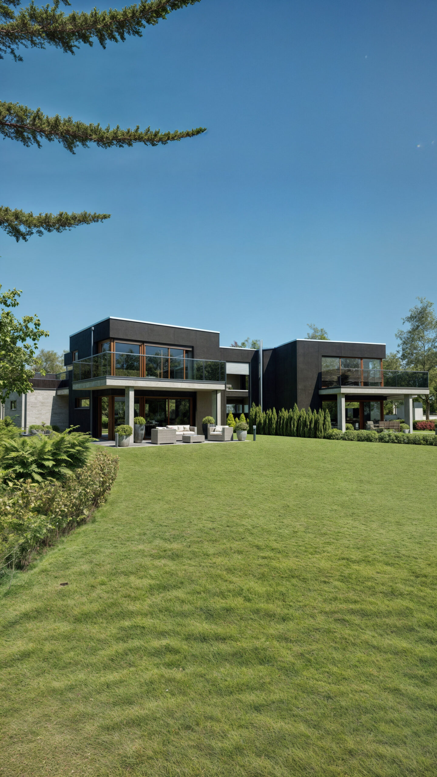 Wizualizacja 3D - Czarne bliźniaki Endingen, Szwajcaria