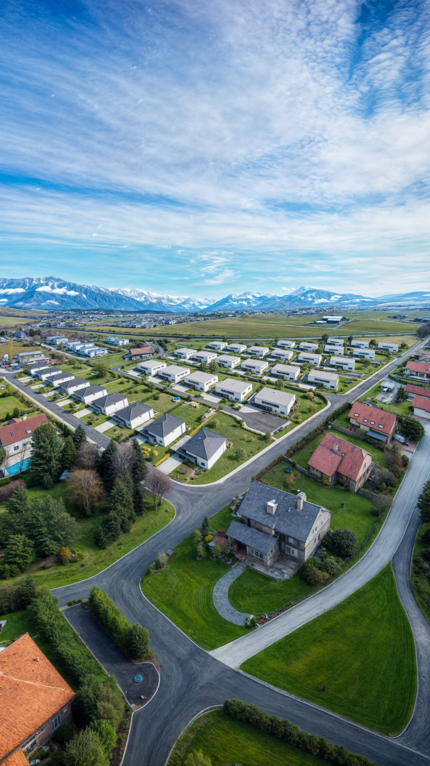 Wizualizacja 3D - Duży kompleks domów Bulle, Szwajcaria