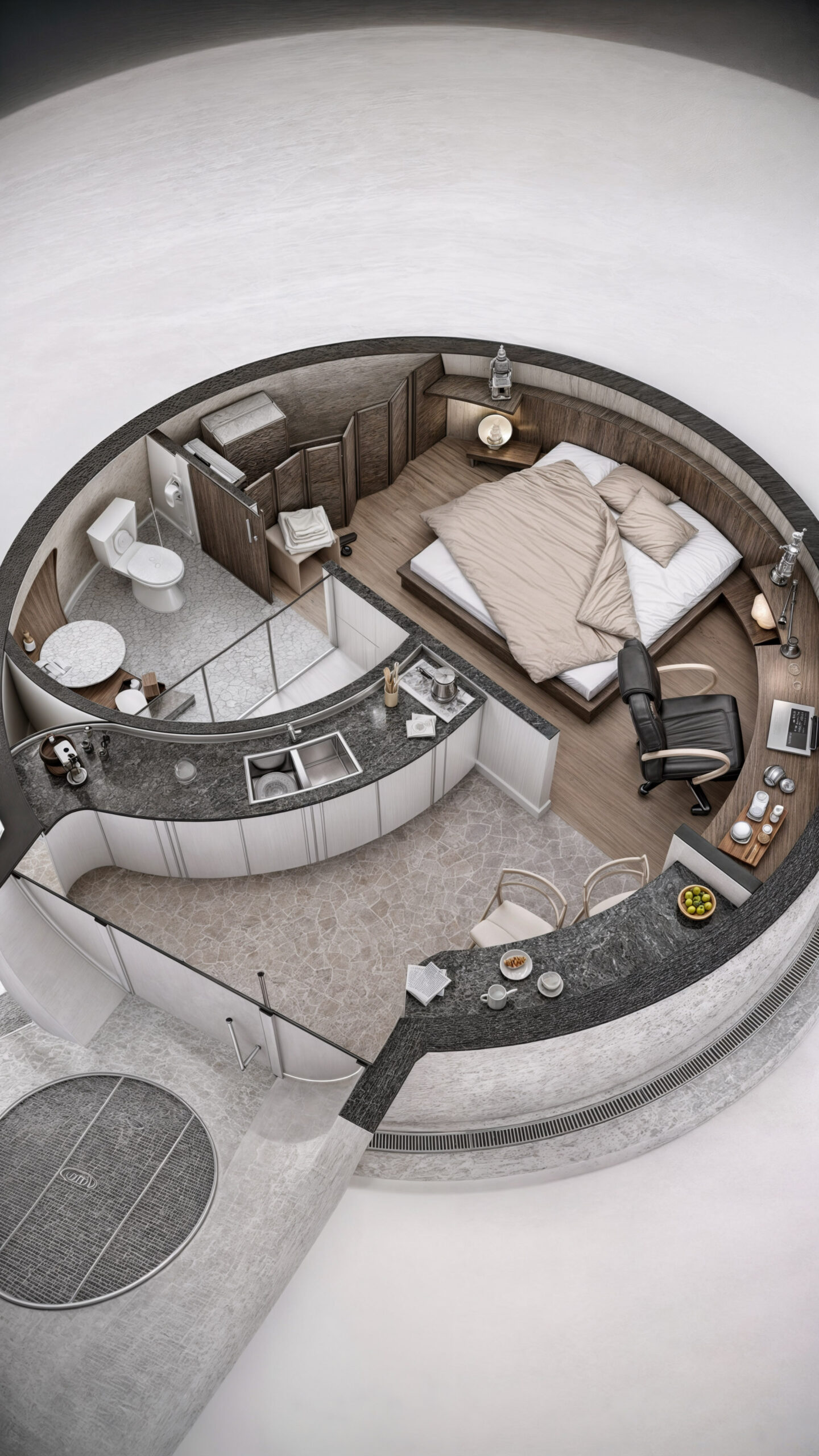 Wizualizacja 3D - EKO DOM KOPUŁA