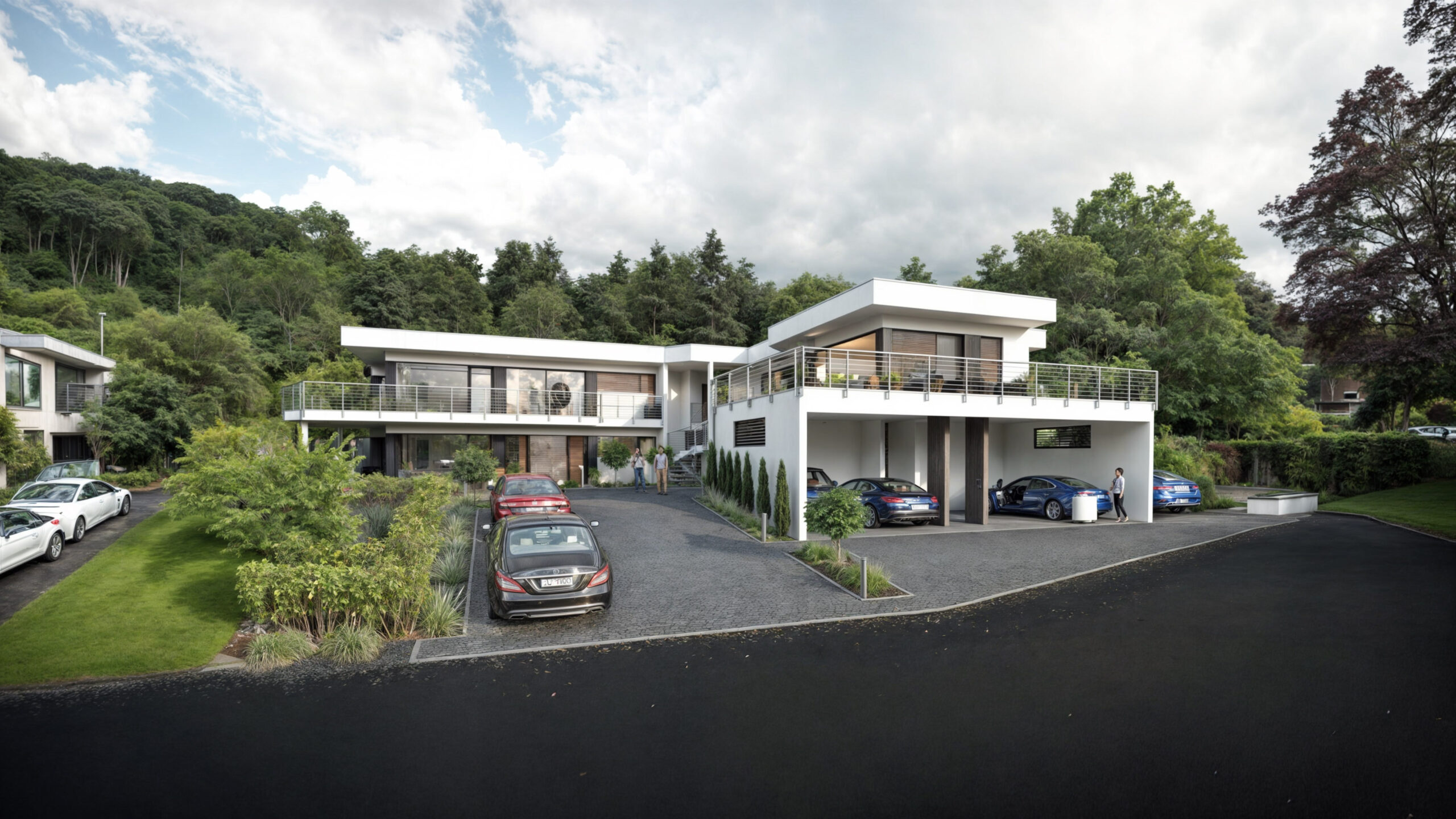 Wizualizacja 3D - Budynek wielorodzinny dwukondygnacyjny Auenstein, Szwajcaria