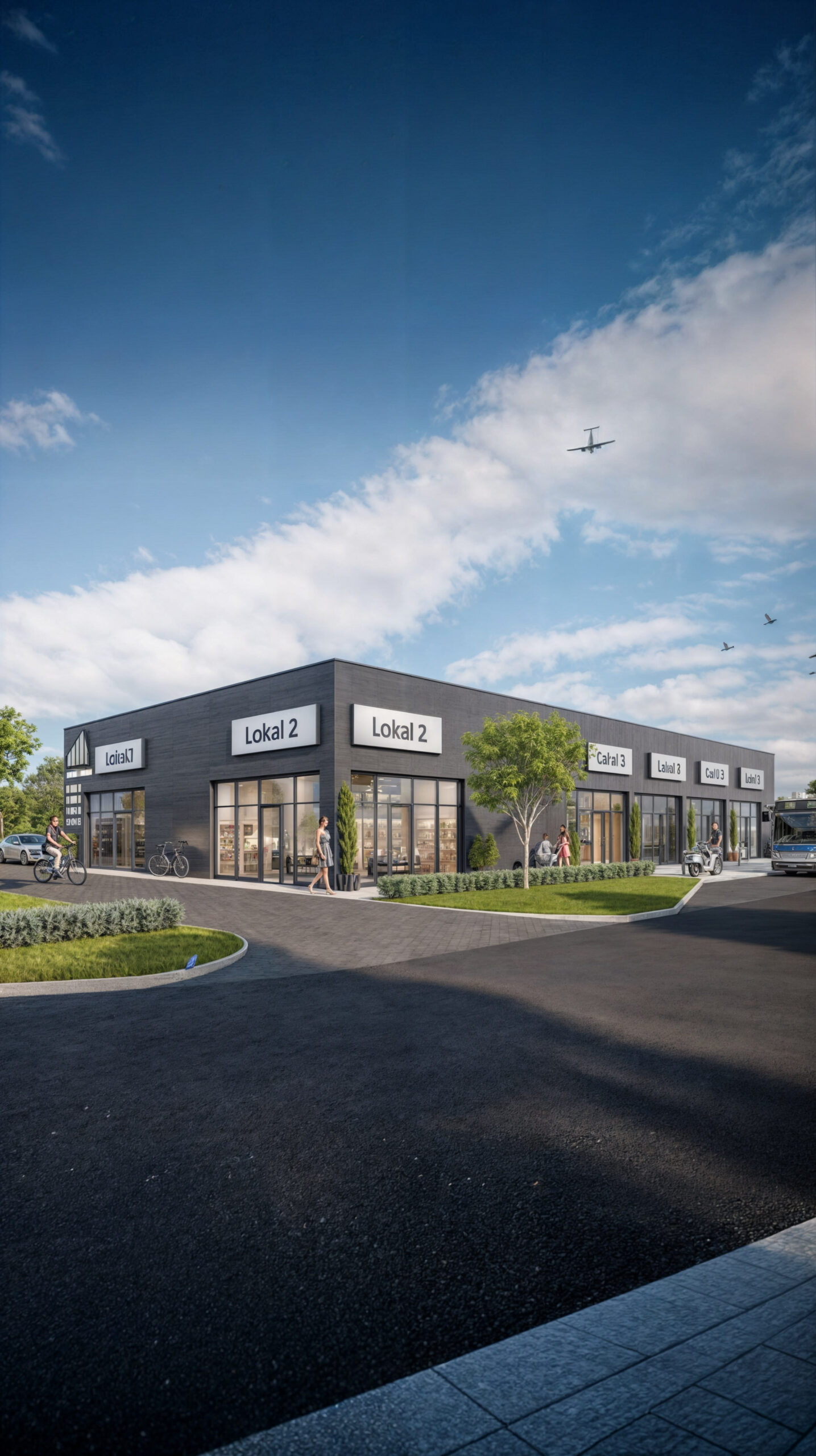 Wizualizacja 3D - Pawilon handlowy, Leszno