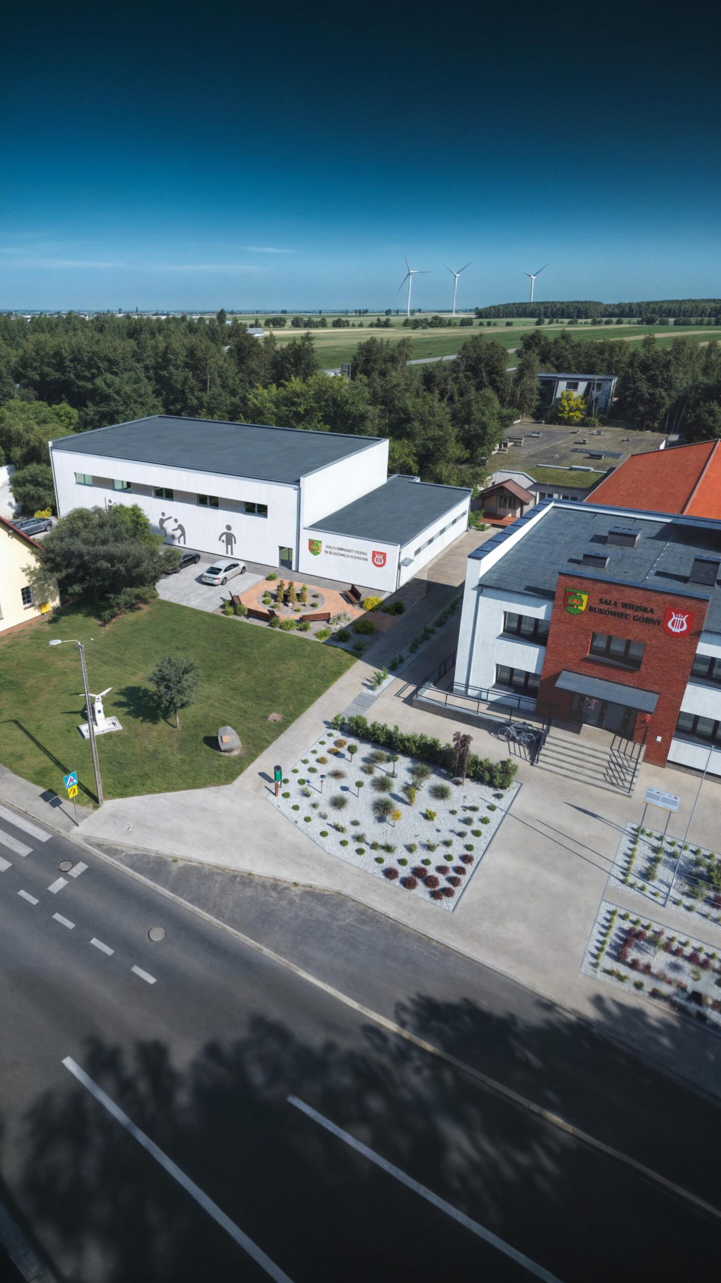 Wizualizacja 3D - Sala gimnastyczna Bukówiec Górny, projekt publiczny