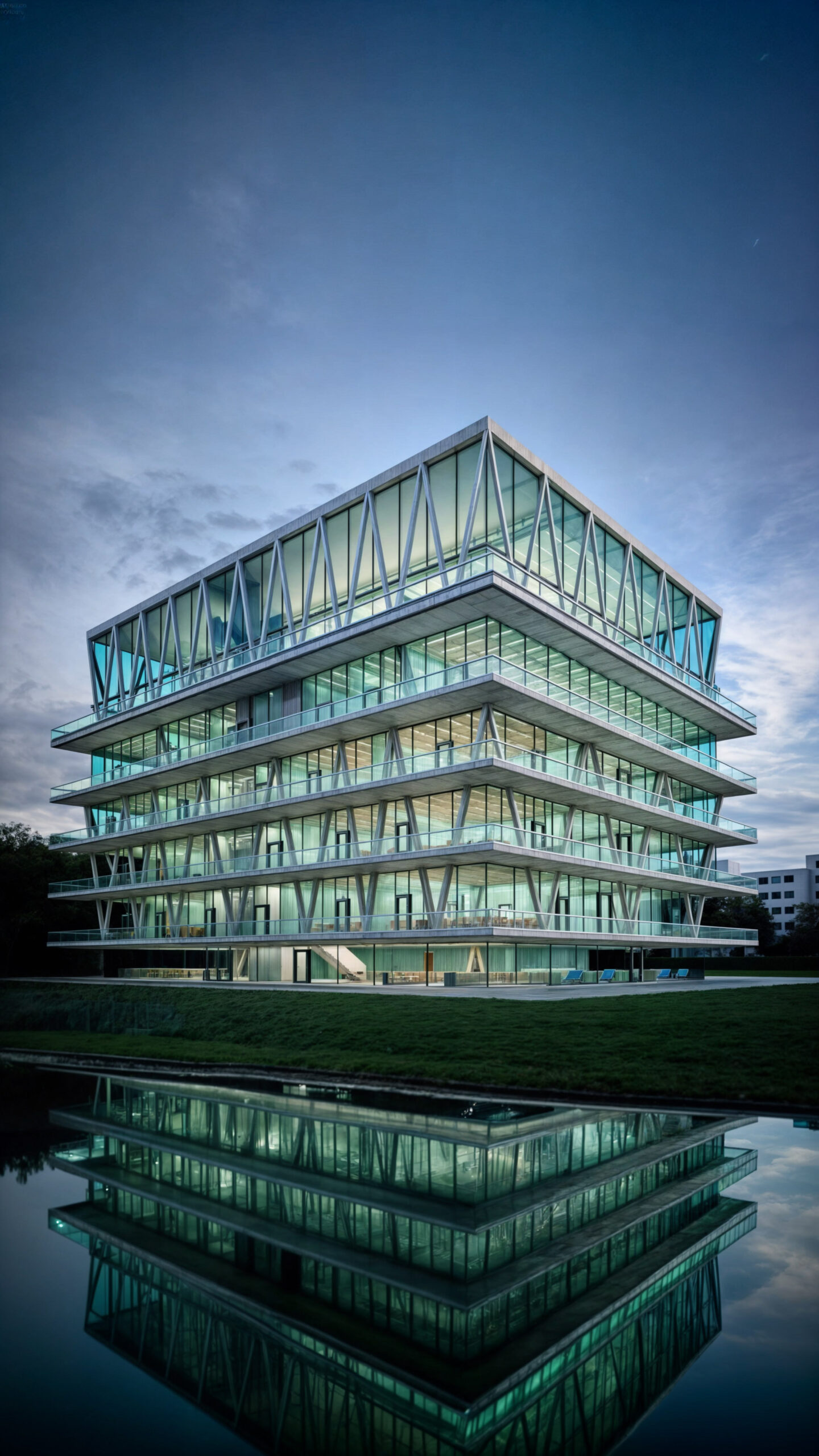 Wizualizacja 3D - Leutschenbach School Christian Kerez, Szwajcaria