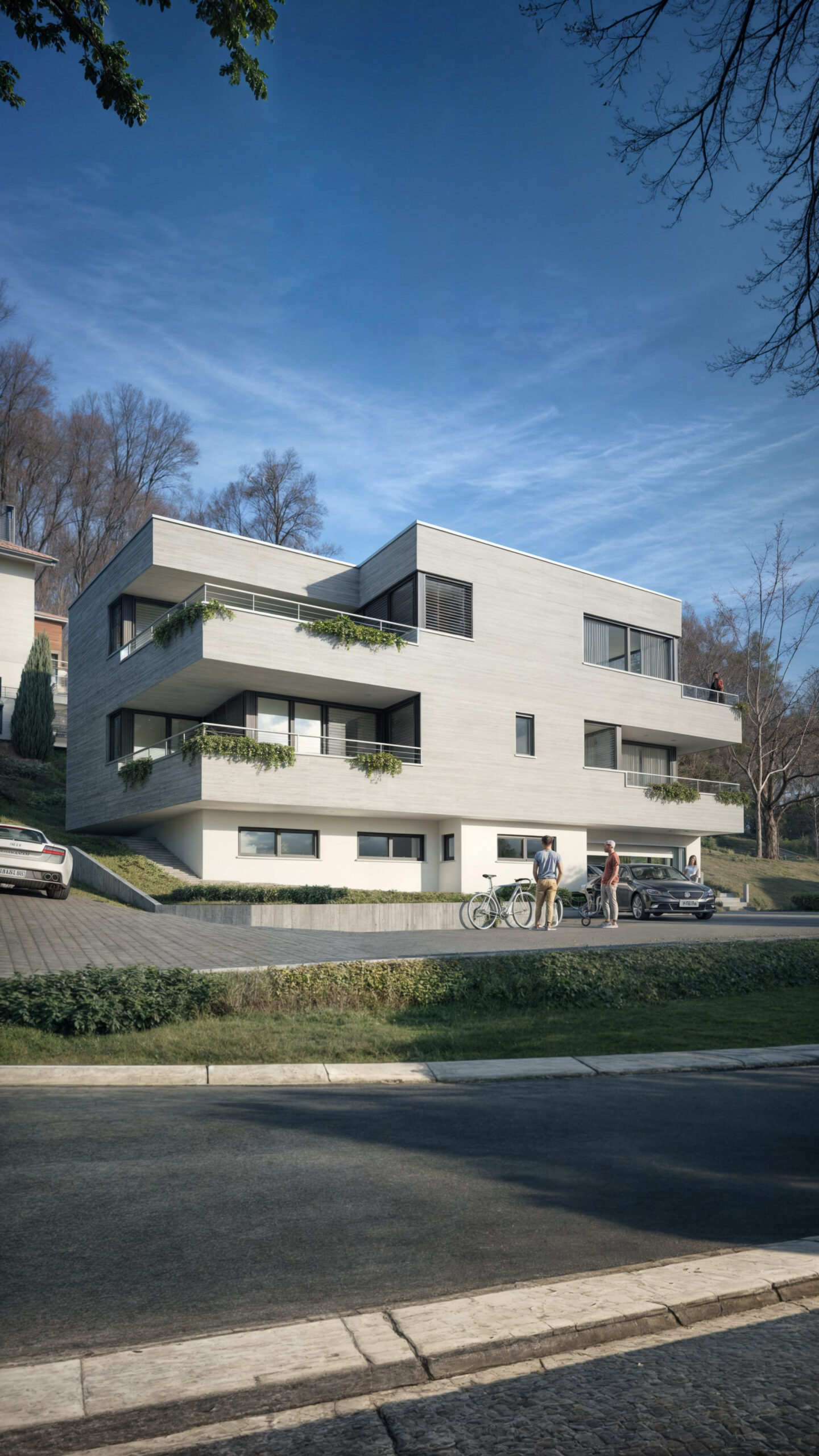 Wizualizacja 3D - Ekstrawagancki dom Untersiggenthal, Szwajcaria