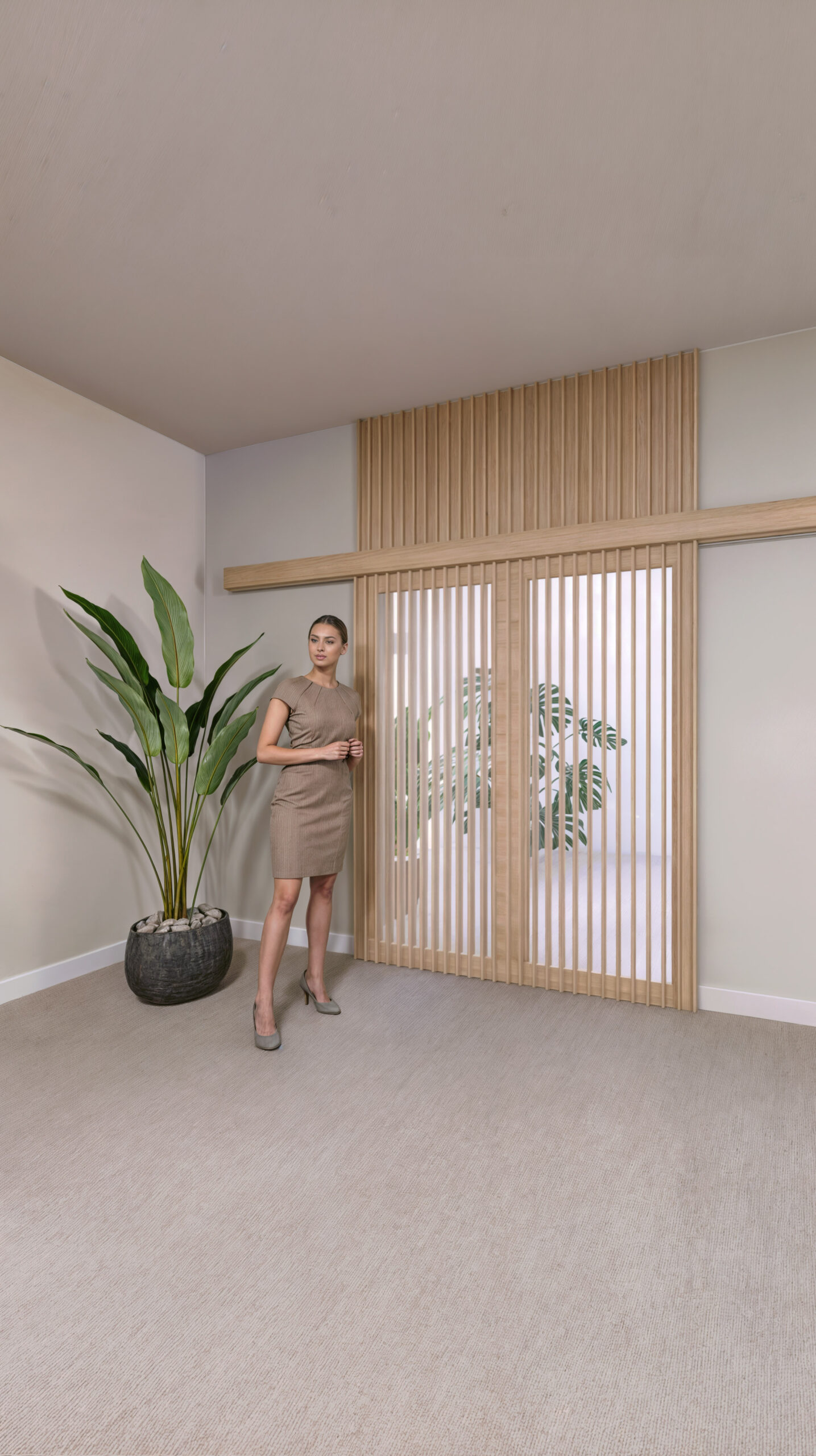 Wizualizacja 3D - Wizualizacja drzwi przesuwnych