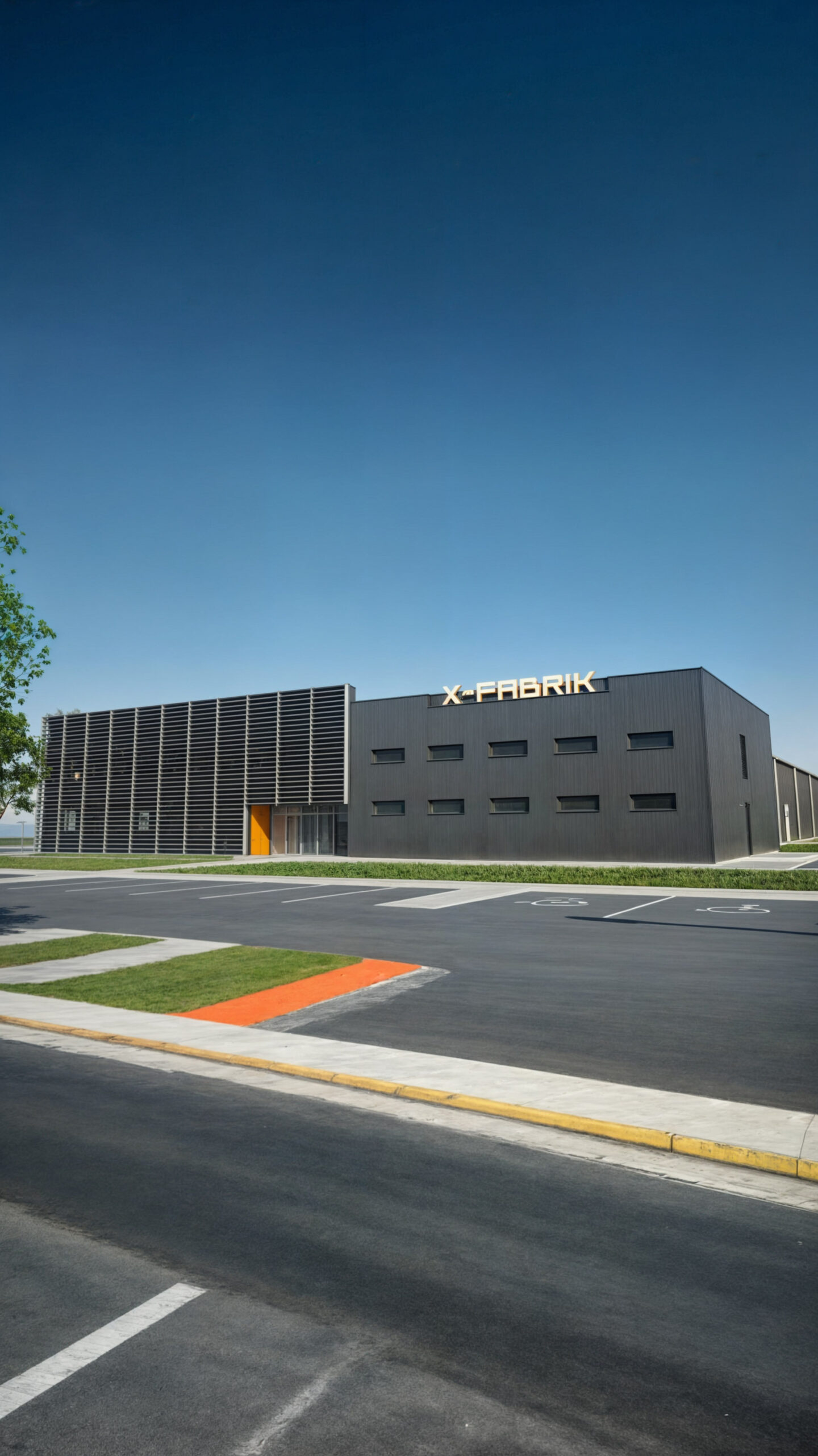 Wizualizacja 3D - Budynek przemysłowy Komorniki, Polska