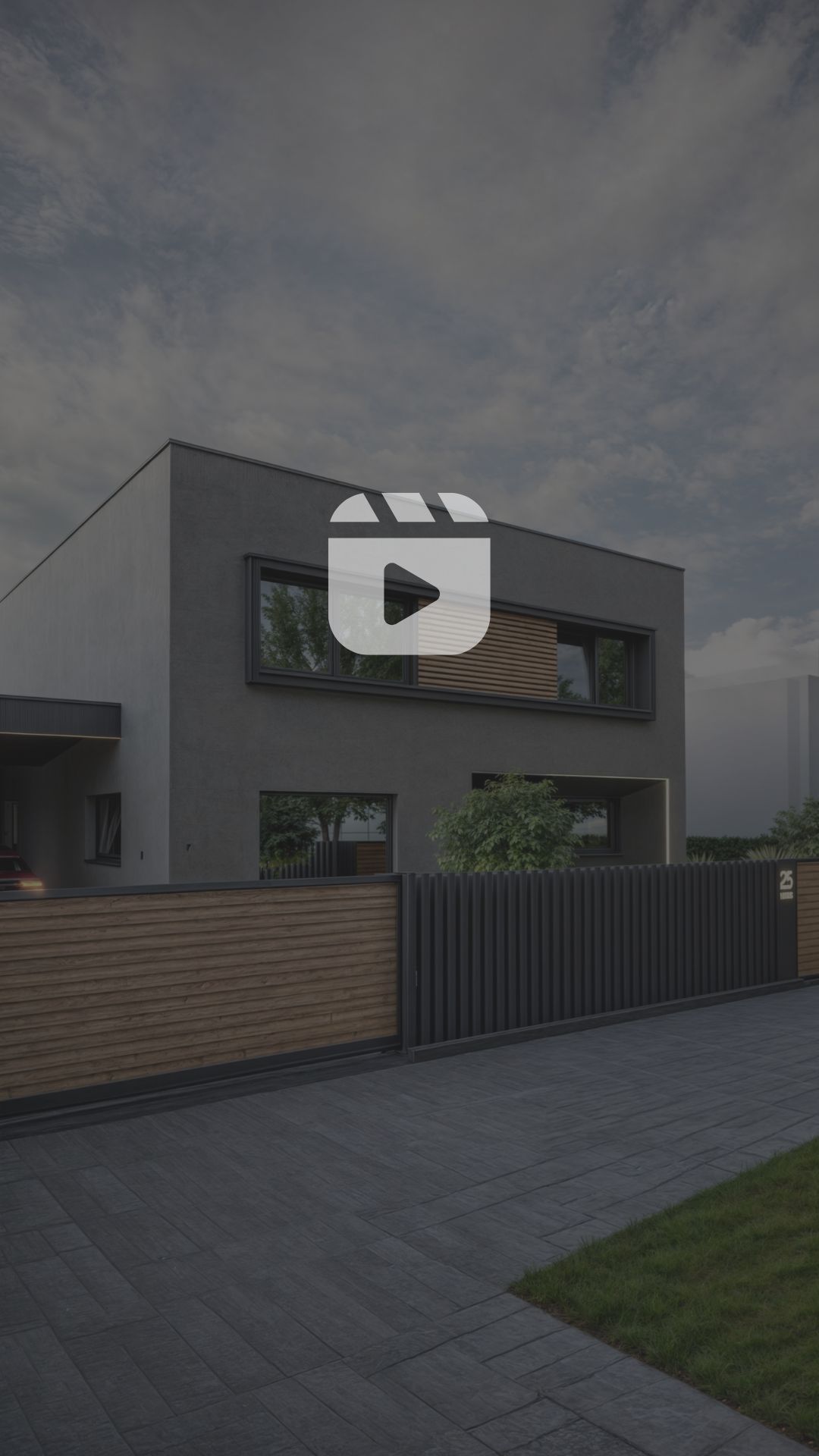 Wizualizacja 3D - Projekt elewacji domu Leszno, Polska