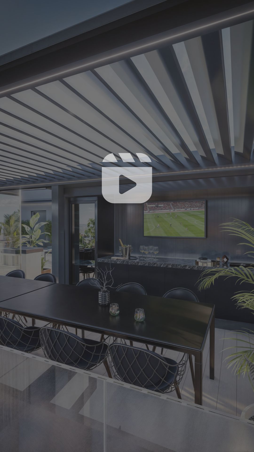 Wizualizacja 3D - Luksusowy taras na dachu kamienicy Leszno, Polska