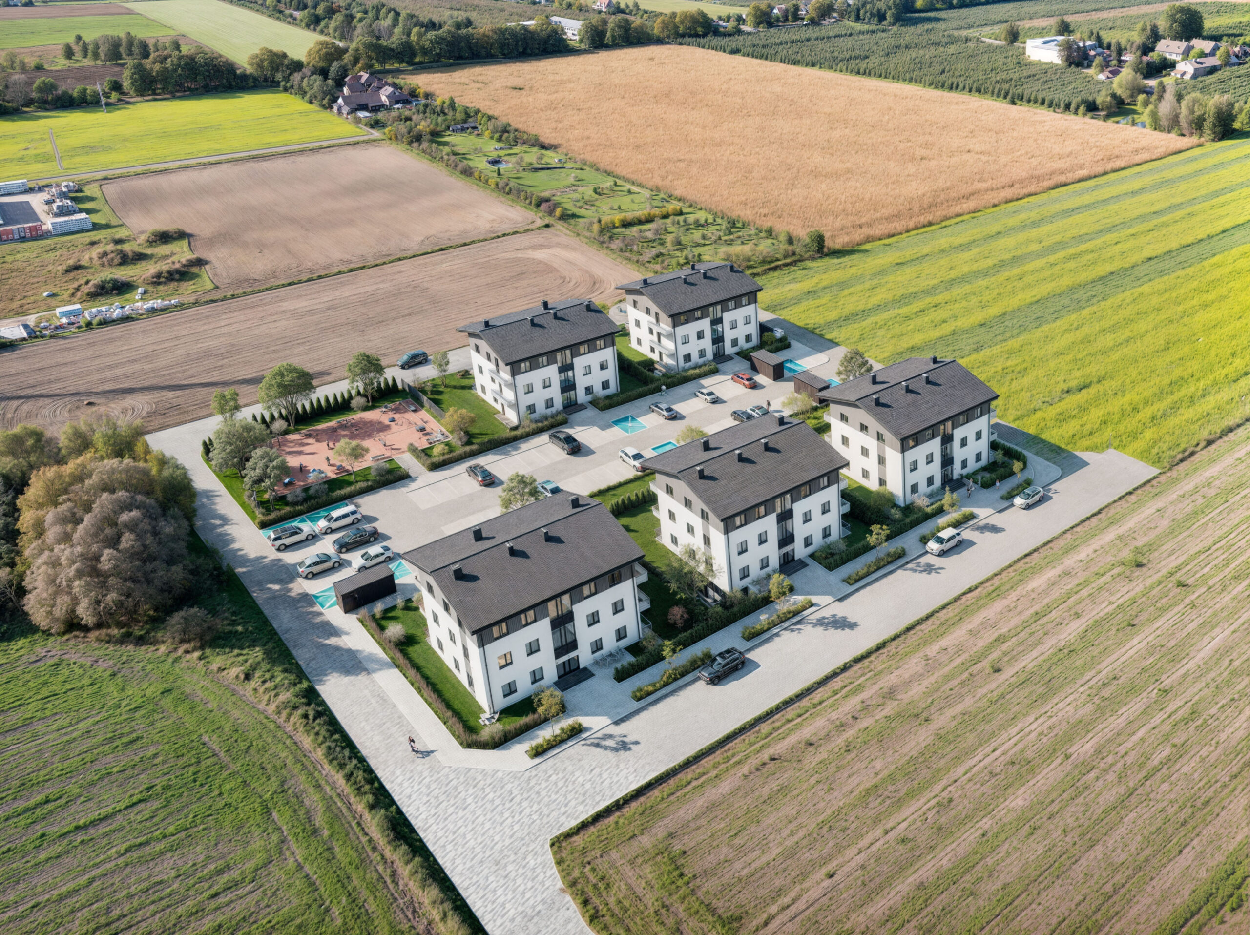 Wizualizacja 3D - Wiśniowe Osiedle w Czernikowie